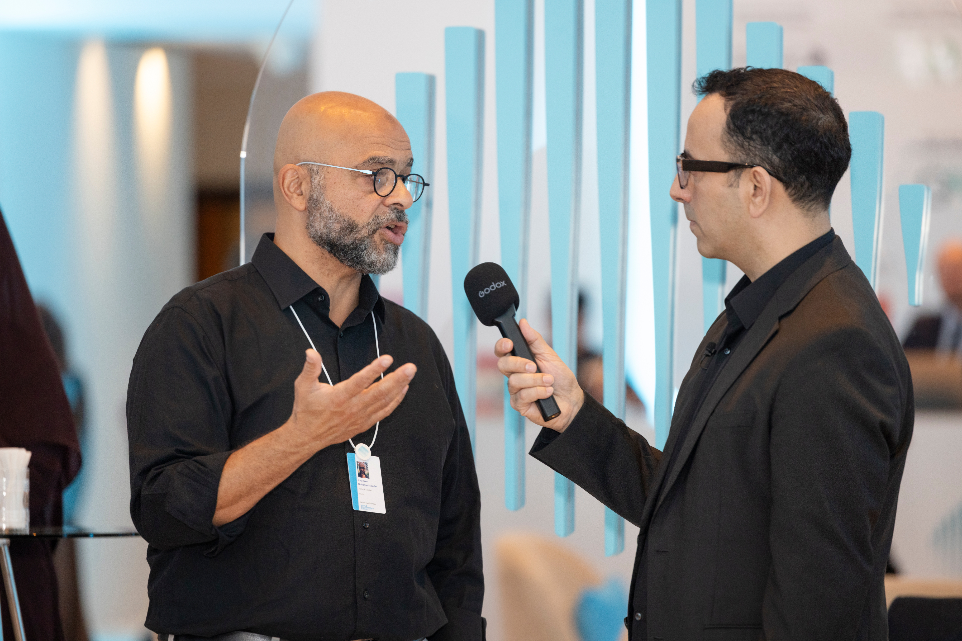 Interview on the summit floor