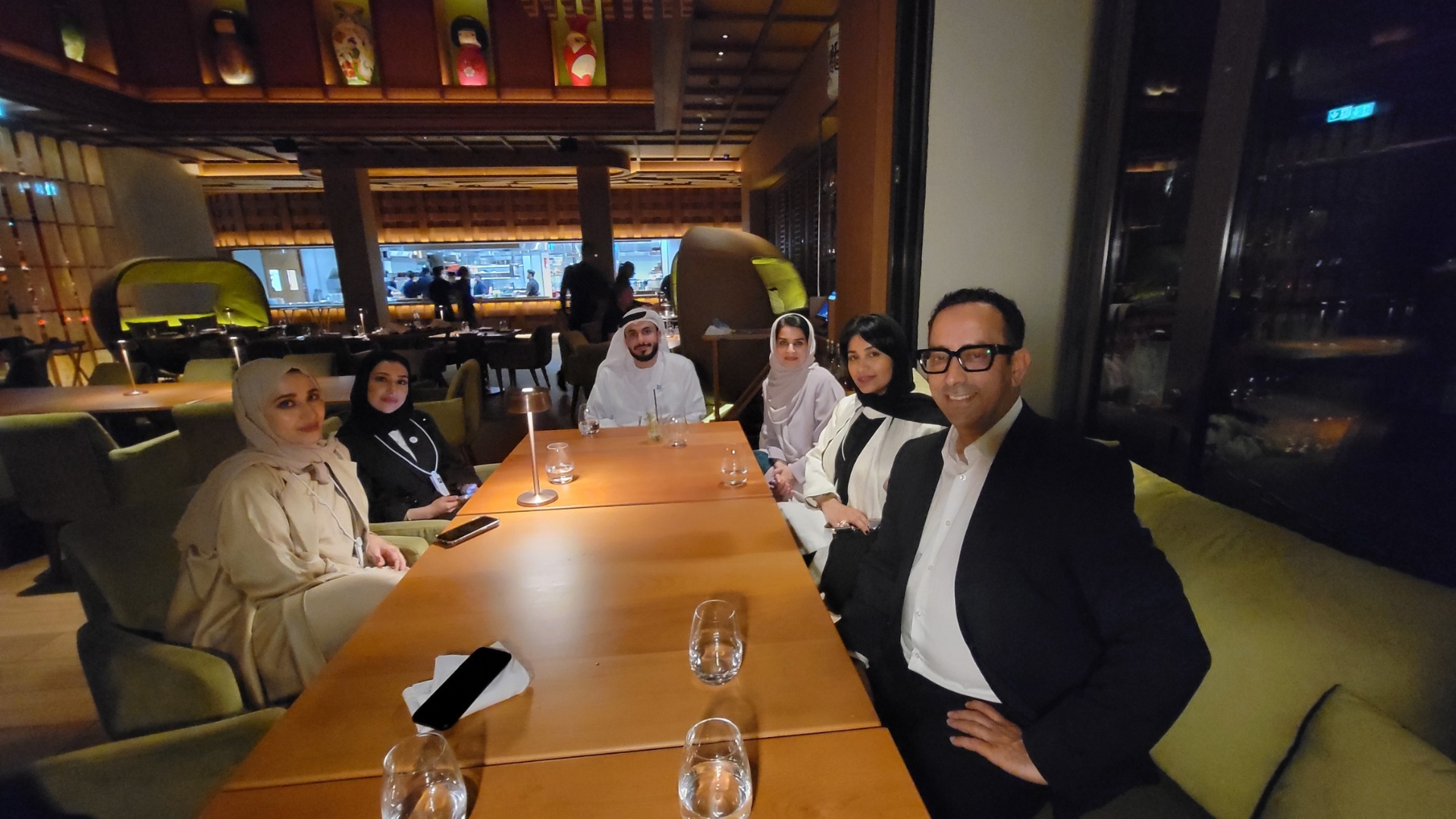 Dinner with the UAE team