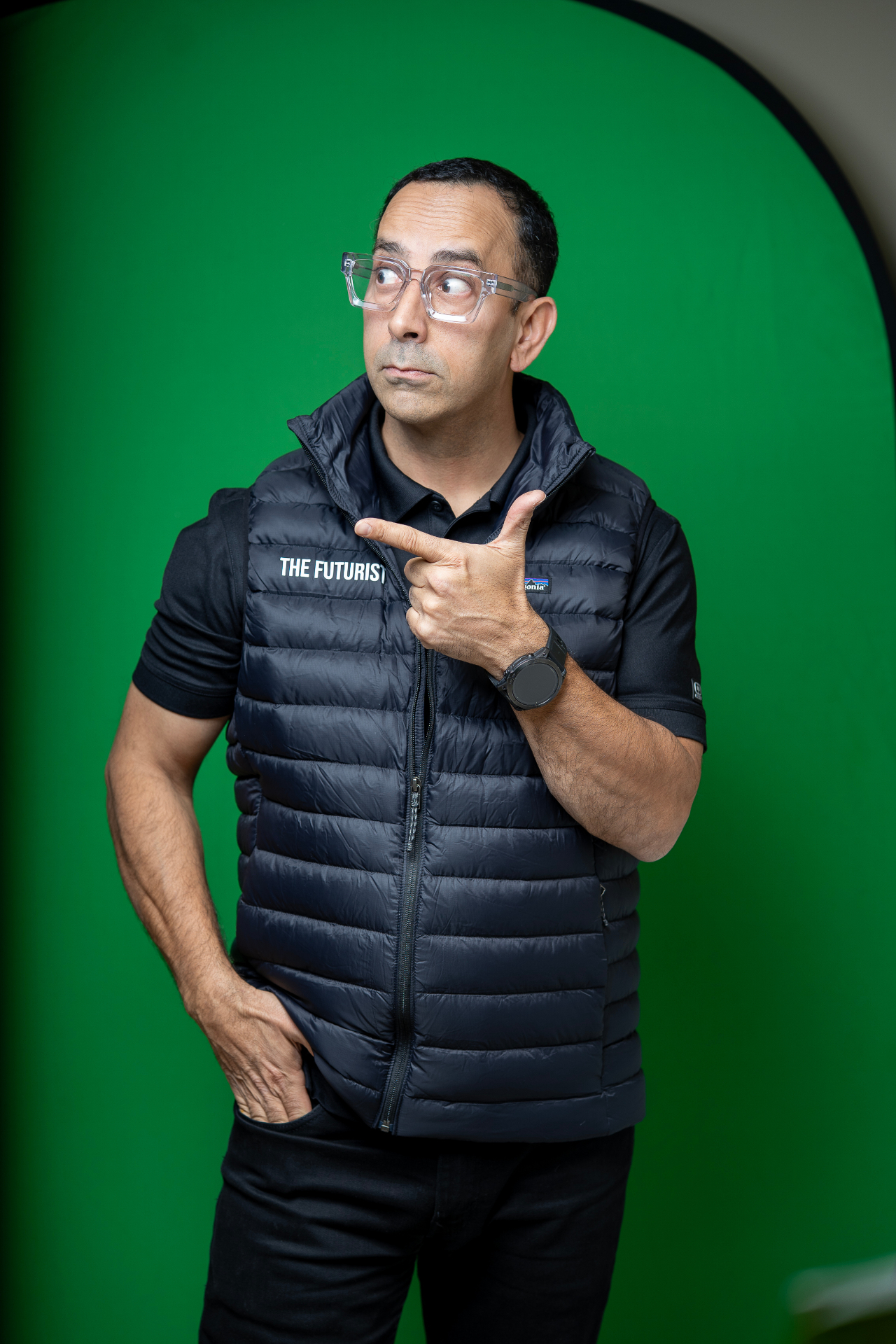 Green screen studio session