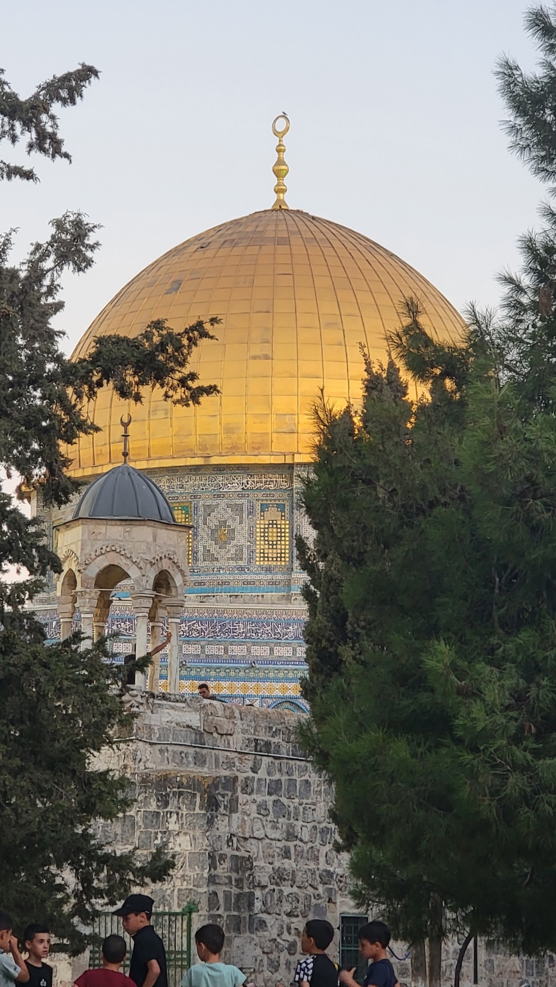 At the Dome of the Rock