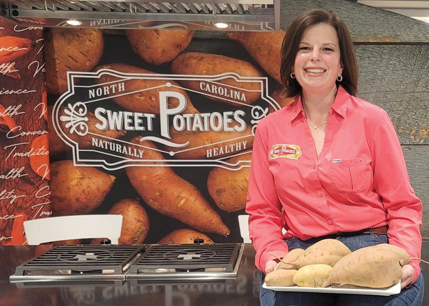 Filming with NC Sweet Potatoes